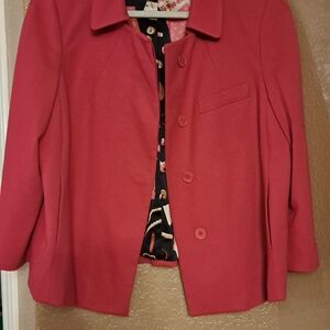 Talbots Women's Vibrant Pink Blazer